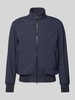 Blauer USA Jacke mit Label-Patches Modell 'Anson' Marine