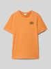 s.Oliver RED LABEL Regular Fit T-Shirt aus reiner Baumwolle Orange