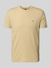Tommy Jeans Regular Fit T-Shirt aus Baumwoll-Mix Beige Melange
