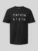CK Calvin Klein T-Shirt mit Label-Print Black