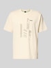 BOSS Green Regular Fit T-Shirt aus reiner Baumwolle Offwhite