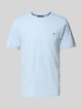 Tommy Hilfiger Regular fit T-shirt van puur katoen Lichtblauw
