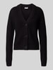 Noisy May Strickjacke mit V-Ausschnitt Modell 'CHARLIE' Black
