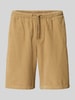 Jack & Jones Korte regular fit rok van corduroy met elastische band, model 'BILL' Beige