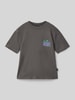 Quiksilver T-Shirt mit Label-Print Graphit