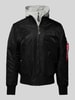 Alpha Industries Bomberjacke mit Stehkragen Black