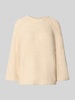 FREE/QUENT Sweter z dzianiny z raglanowymi rękawami Złamany biały melanż