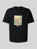 Jack & Jones T-Shirt mit Motiv-Print Modell 'PAROS' Black