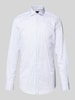 BOSS Slim Fit Businesshemd aus Baumwoll-Mix Modell 'HANK' Blau