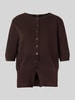 someday. Strickjacke aus Viskose-Mix mit 3/4-Arm Modell 'Tinala' Schoko