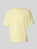 PEGADOR Oversized T-Shirt mit Logo-Stitching Modell 'Lagos' Hellgelb