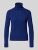Polo Ralph Lauren Strickpullover mit Label-Stitching Dunkelblau