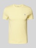 Polo Ralph Lauren T-Shirt mit Label-Stitching Dunkelgelb