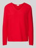 MAERZ Muenchen Gebreide pullover met V-hals Rood