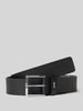 BOSS Riem met labelapplicatie, model 'Ther' Zwart