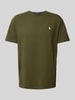 Polo Ralph Lauren T-Shirt mit Label-Stitching Dunkelgruen