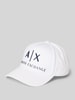 ARMANI EXCHANGE Baseballpet met labeldetail Wit