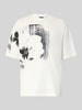Armani Exchange t-shirt o kroju comfort fit z nadrukiem z motywem Biały