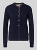 Barbour Regular Fit Strickjacke aus Woll-Baumwoll-Mix Modell 'PENDLE' Marine