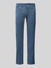 Pierre Cardin Tapered Fit Chino mit Strukturmuster Modell 'Lyon' Blau Melange