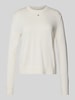 Tommy Jeans Strickpullover mit Logo-Stitching Offwhite