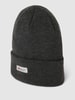 MCNEAL Beanie in Ripp-Optik Anthrazit