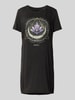 Only Sukienka T-shirtowa z nadrukiem z motywem model ‘LUCY LIFE’ Czarny