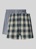 SCHIESSER Regular fit boxershorts van puur katoen in een set van 2 Donkerblauw