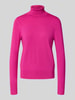 Christian Berg Woman Gebreide pullover met ribboorden Fuchsia