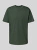 SELECTED HOMME Regular fit T-shirt van puur katoen, model 'COLMAN' Donkergroen