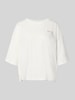 ICHI T-Shirt mit rückseitigem Motiv-Print Modell 'NICA' Offwhite