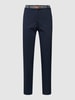 Christian Berg Woman Chino mit Gürtel Dunkelblau