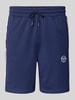 SERGIO TACCHINI Korte broek met elastische band, model 'PIETRAPERTOSAA' Donkerblauw