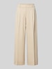 Tom Tailor Wijde broek van viscosemix, model 'LEA' Beige