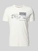 s.Oliver RED LABEL męski t-shirt o kroju regular fit z czystej bawełny Biały