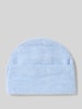 Christian Berg Woman Regular fit muts met wol in gebreide look Lichtblauw