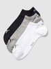 Puma Sneakersokken met labeldetails in een set van 3 paar Middengrijs