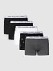 Polo Ralph Lauren Underwear Trunks mit elastischem Logo-Bund im 5er-Pack Dunkelgrau Melange