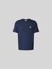 MAISON KITSUNE T-Shirt mit Label-Stitching Dunkelblau