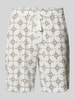 s.Oliver RED LABEL relaxed fit stoffen shorts van katoen Wit