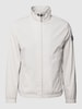Pierre Cardin Jack met opstaande kraag, model 'Blouson Nylon' Steengrijs