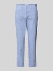 Brax Spodnie materiałowe o kroju tapered fit ze wzorem w paski model ‘Mara’ Jasnoniebieski