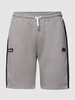 Ellesse Sweatshorts met contraststrepen en labeldetail, model 'LATION' Donkergrijs