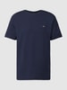 Gant Regular Fit T-Shirt mit Label-Stitching Modell 'SHIELD' Marine