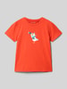 Blue Seven T-Shirt mit Motiv-Print Orange