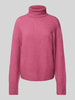 Marc O'Polo Denim Strickpullover mit Rollkragen Fuchsia