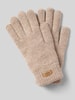 Barts Handschuhe mit Label-Patch Modell 'Witzia' Hellbraun