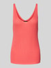Vero Moda Regular fit tanktop in gebreide look, model 'NEWLEX' Lichtrood