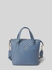 Tommy Hilfiger Tote Bag mit Strukturmuster Modell 'POPPY REFORM' Rauchblau