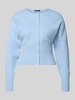 Gina Tricot Kardigan o kroju slim fit z mieszanki wiskozy Jasnoniebieski